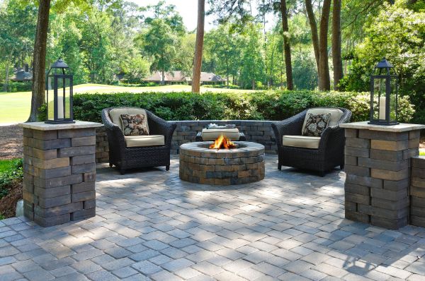 Fire Pit Installation in Trenton