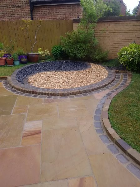 Sandstone Patio Installation in Trenton