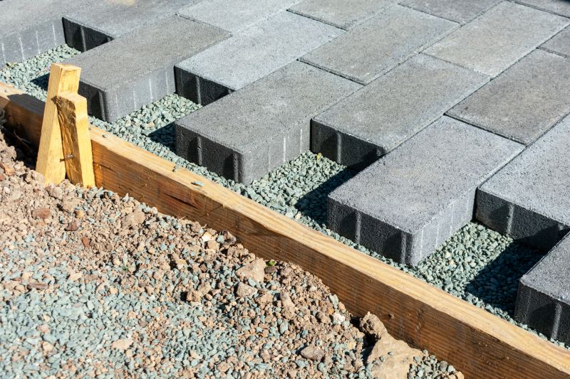 Concrete paver arrangement